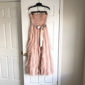 Le Chateau Champagne Glitter Formal Dress - Size 7